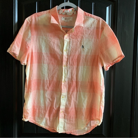 Original Penguin Other - Original Penguin Heritage Slim Fit Short Sleeve Button Down Shirt | Large